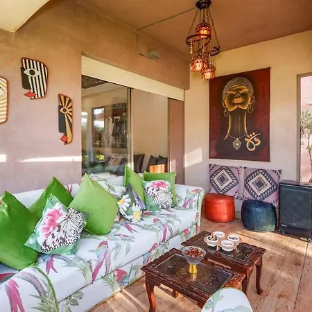 Perle Rare A Prestigia - Vue Sur Piscine & Jardin Apartment Marrakesh Exterior photo